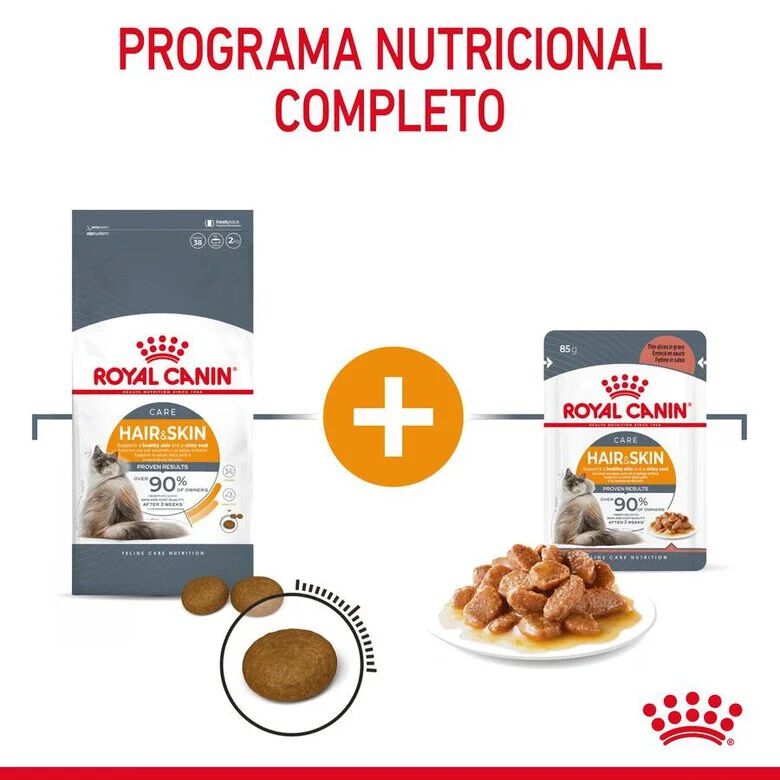 Royal Canin Hair and Skin sobre en salsa para gatos thumbnail