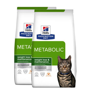 Hill's Prescription Diet Metabolic pienso para gatos - 2x8 kg Pack Ahorro