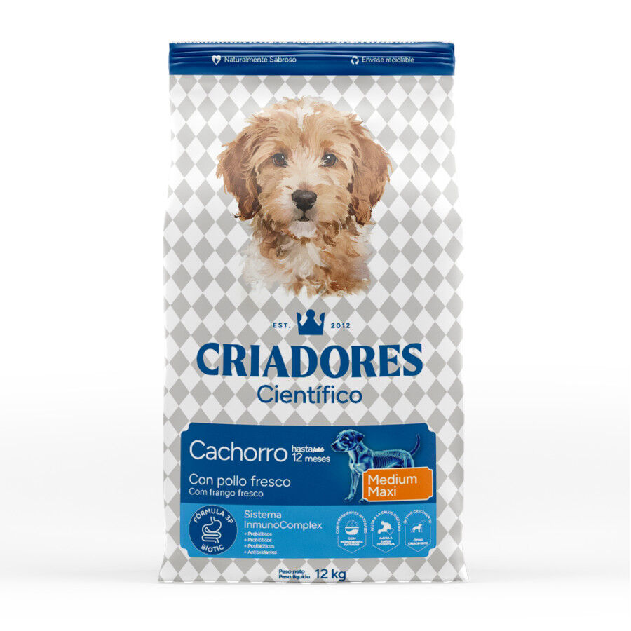 Criadores Científico Medium Maxi Pienso Pollo para cachorros