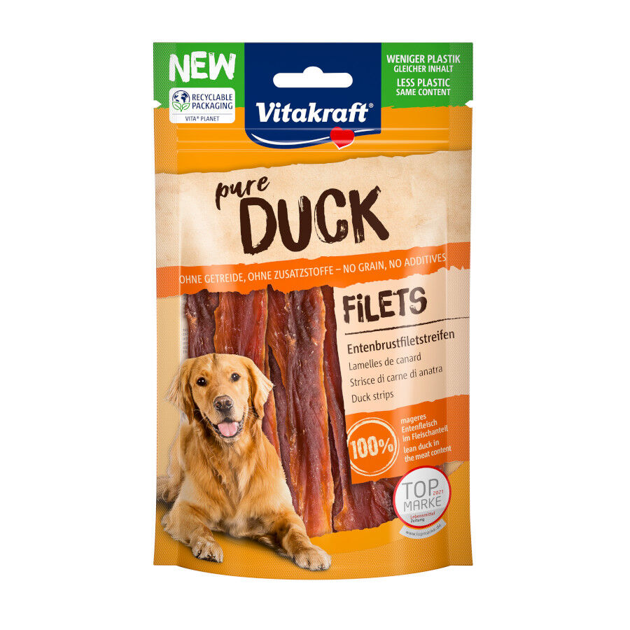80 g Vitakraft Tiras Pato snack para perros, , large Imagen numero 1