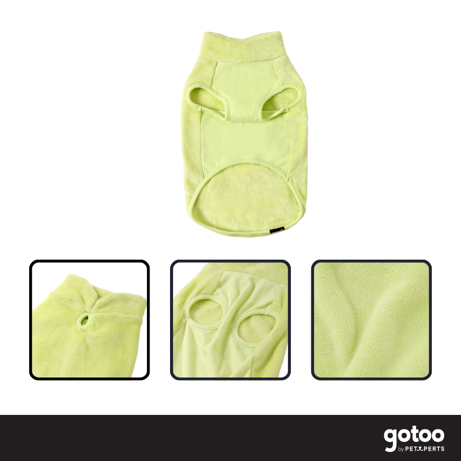 Gotoo Jersey Polar Verde Lima para perros, , large Imagen numero 3