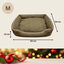 Wonder Christmas Cama Navideña Marrón para perros, , large indicador imagen numero 4