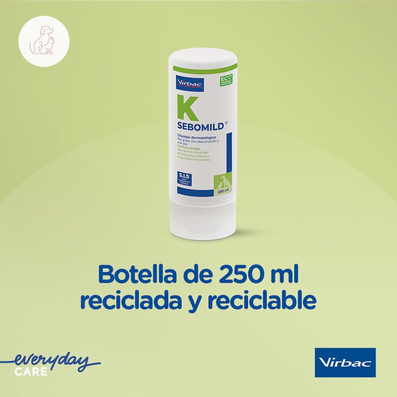 Virbac Sebomild Champú para pieles grasas en perros y gatos,  Imagen numero 8 Virbac Sebomild Champú para pieles grasas en perros y gatos, , large Imagen numero 8