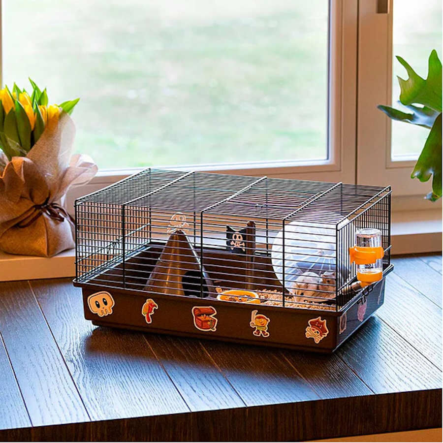 Ferplast Criceti 9 Piratas Negra Jaula para roedores, , large Imagen numero 3