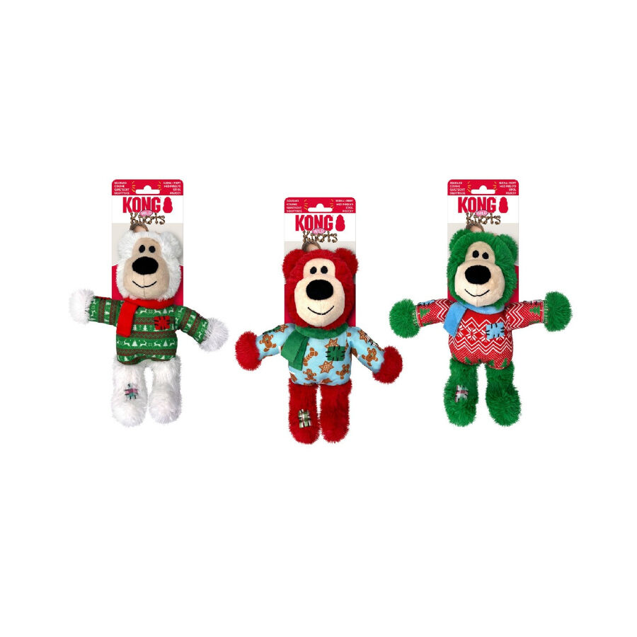 Kong Holiday Wild Knots Assorted Oso de peluche para perros, , large Imagen numero 1
