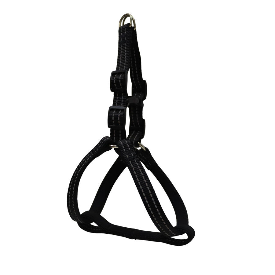 Gotoo Arnés reflectante de neopreno negro para perros