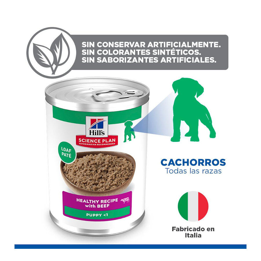 370 g Hill's Science Plan Puppy Ternera en Pat&eacute; lata para perros, , large Imagen numero 5
