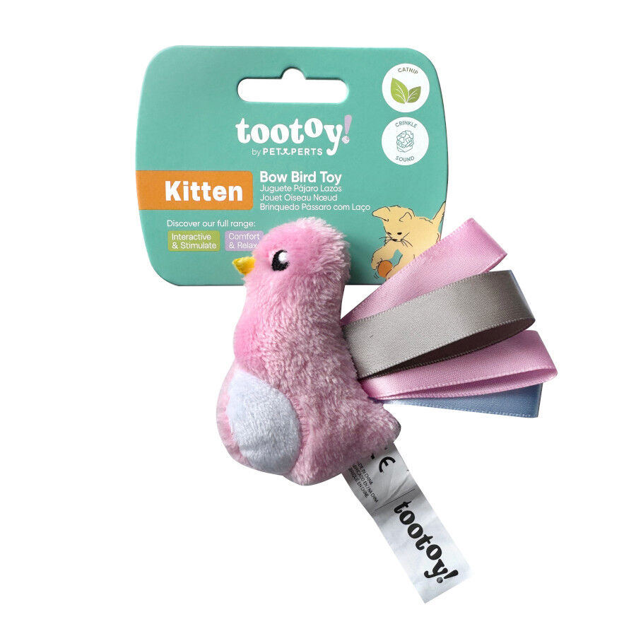 Tootoy! Peluche con Catnip P&aacute;jaro con Lazos para gatitos, , large Imagen numero 8