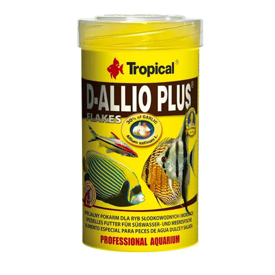 Tropical D-Allio Plus Flakes Alimento en Escamas para peces