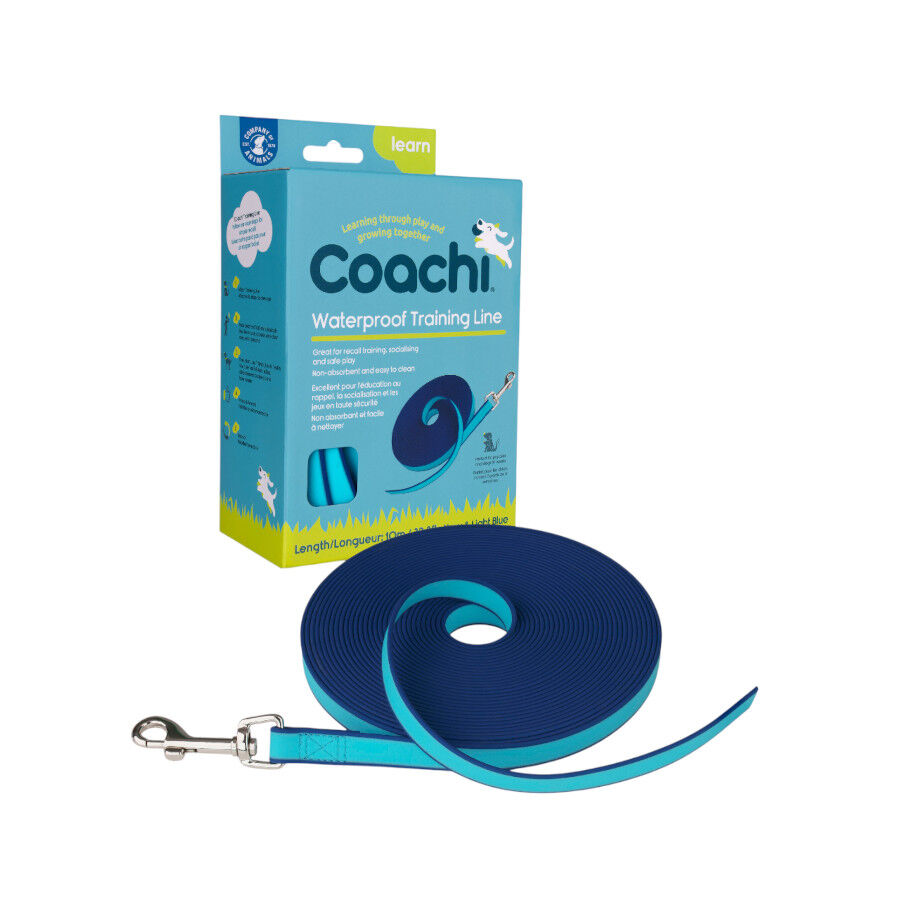 Coachi correa de 10 metros impermeable azul para perros, , large Imagen numero 3