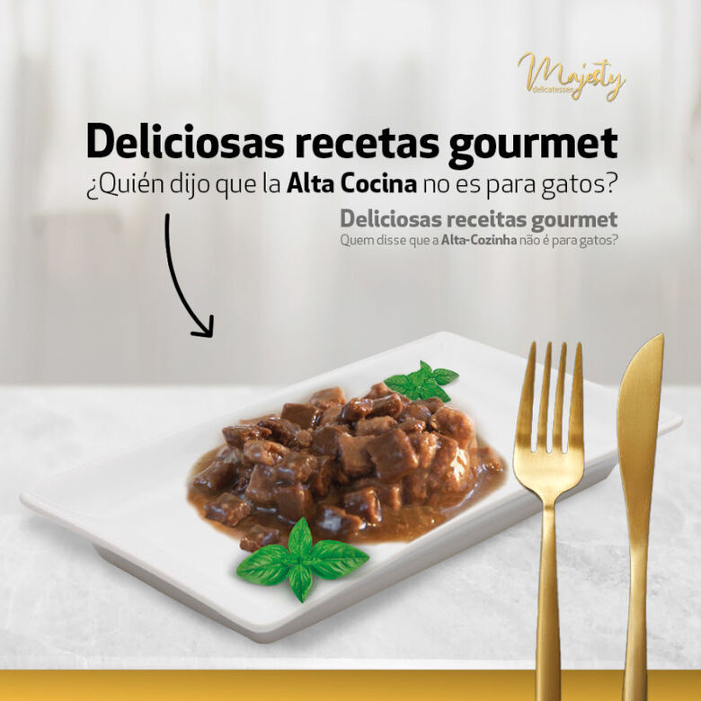 Majesty Adult Bocaditos de Pollo en Salsa lata para gatos thumbnail