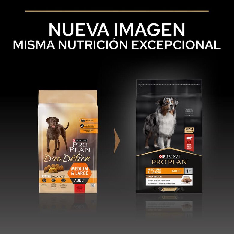 10 kg Pro Plan Adult Medium y Large Duo Délice Buey pienso para perros,  Imagen numero 2 10 kg Pro Plan Adult Medium y Large Duo Délice Buey pienso para perros, , large Imagen numero 2