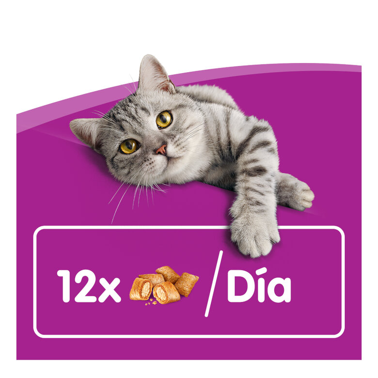 Whiskas Temptations Snacks Pollo y Queso para Gatos, , large image number null
