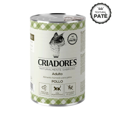 Criadores Adulto Pollo Lata para Gatos
