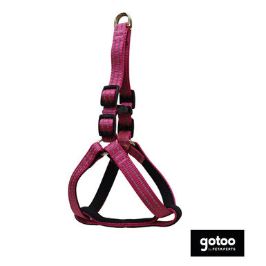Gotoo Arnés reflectante de neopreno rosa para perros