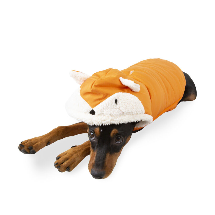 Abrigo para perros deals dos agujas