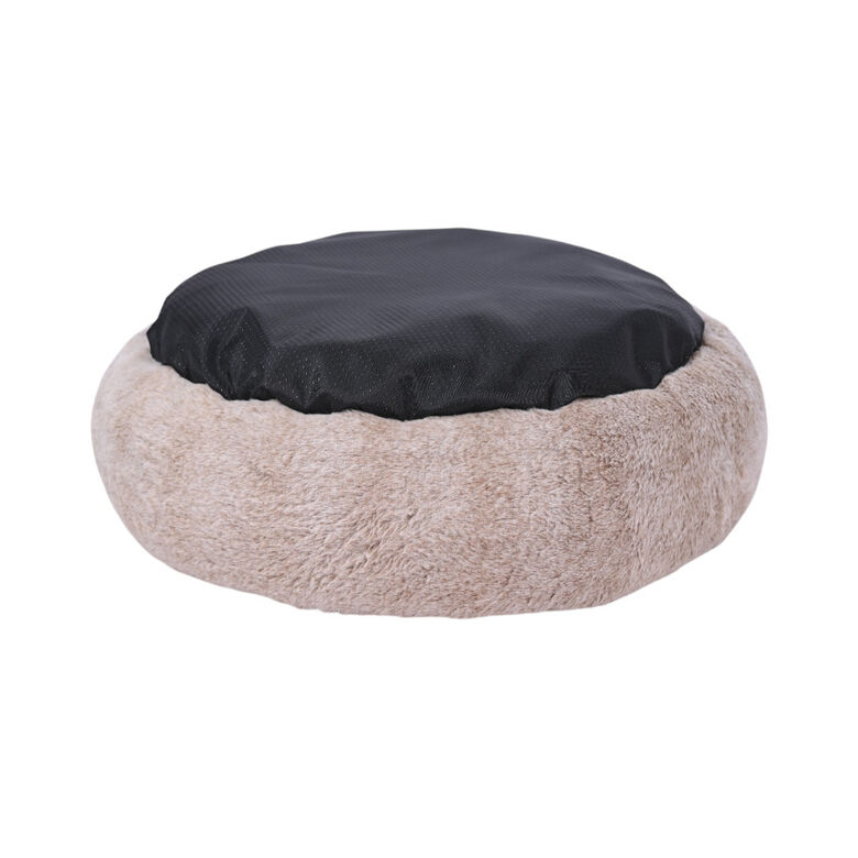 Lebby cama suave redonda beige para perros thumbnail