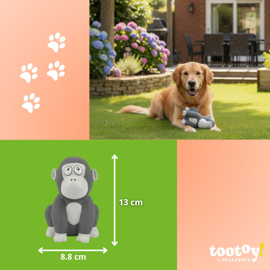 Tootoy! Gorila Mordedor con Sonido para perros thumbnail