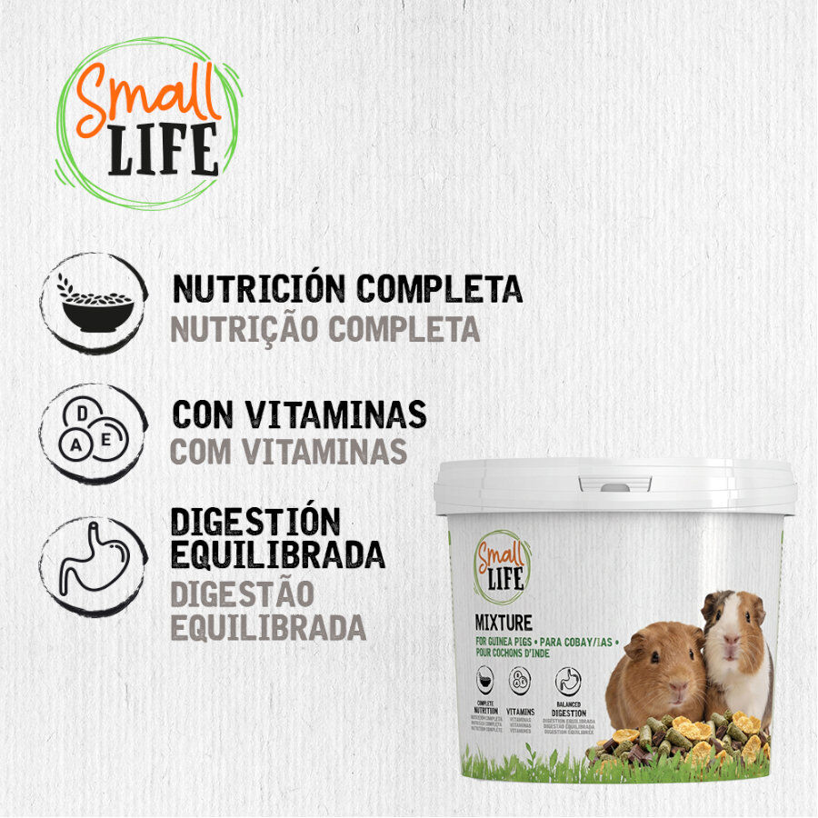 3.3 kg Small Life Mixtura Cubos para cobaya, , large Imagen numero 3