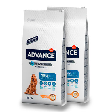 Affinity Advance Active Defense Medium Adult Pollo y Arroz - 2x14 kg Pack Ahorro