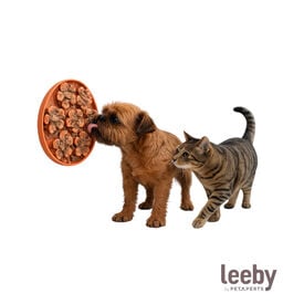 Leeby Alfombrilla de Lamer Forma Flor para perros y gatos