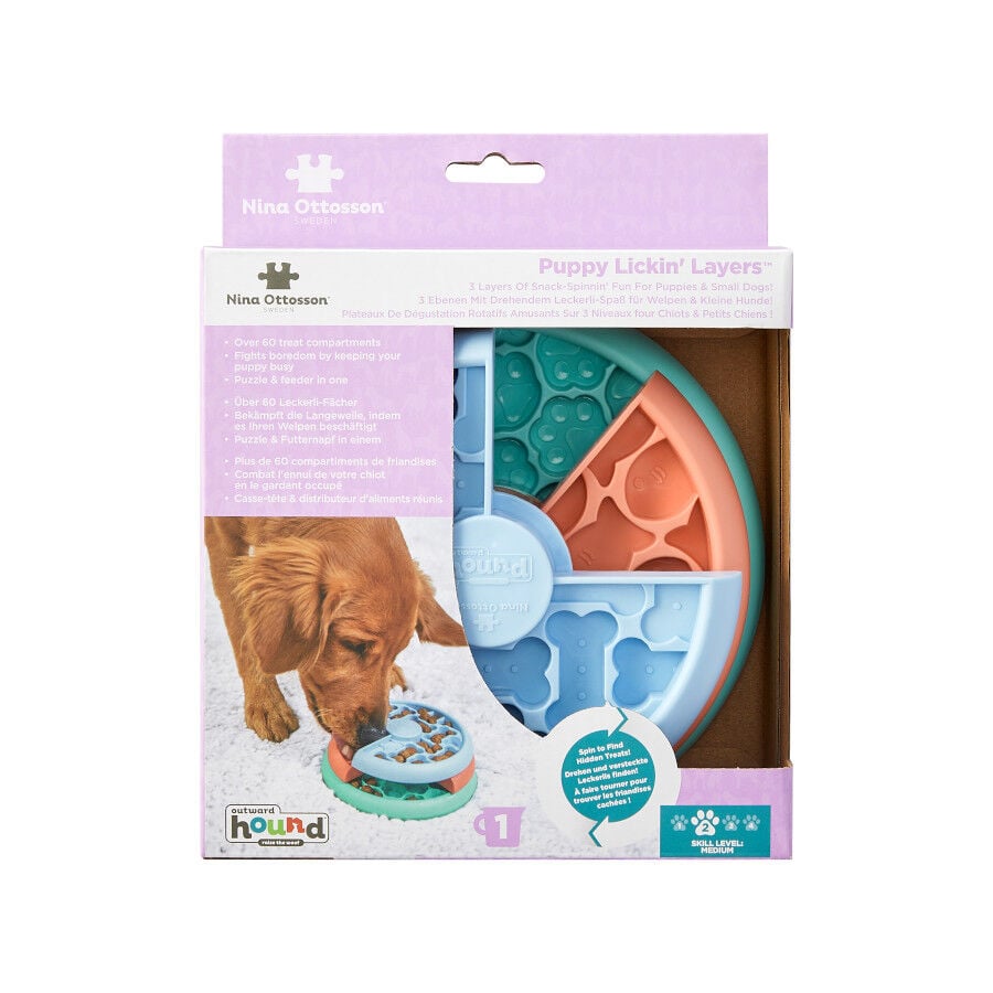 Outward Hound Puppy Lickin' Layers Juguete Interactivo con Chuches para cachorros, , large Imagen numero 7