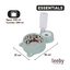 Leeby Comedero y Dispensador de Agua 2 en 1 Acero Inoxidable Verde para gatos, , large indicador imagen numero 4