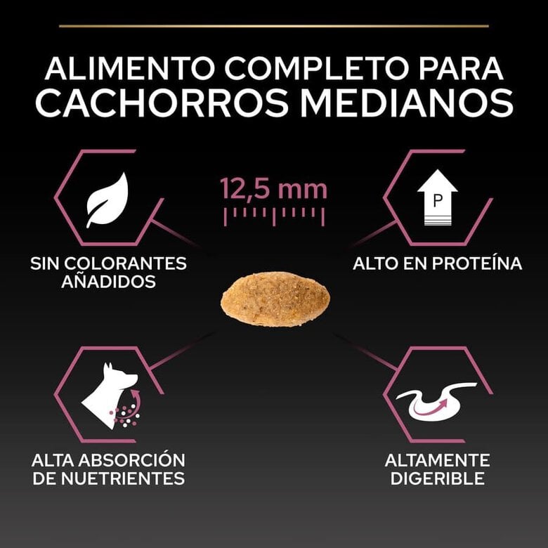 12 kg Pro Plan Puppy Medium Salmón Piel sensible pienso para cachorros,  Imagen numero 6 12 kg Pro Plan Puppy Medium Salmón Piel sensible pienso para cachorros, , large Imagen numero 6