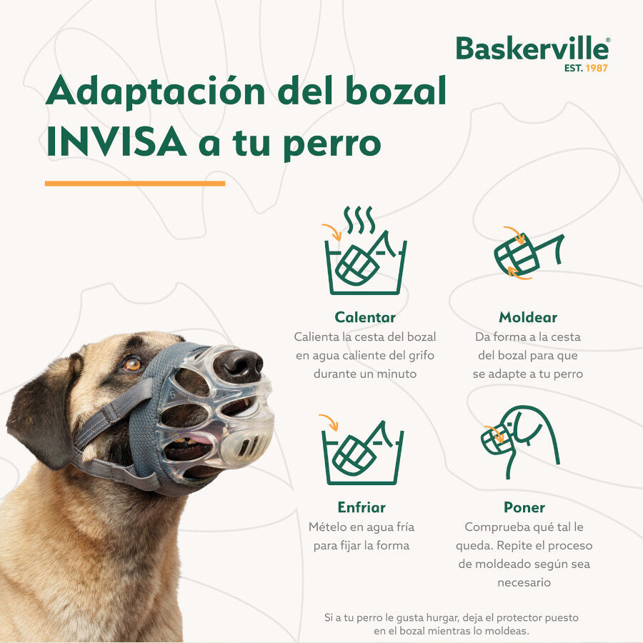 Baskerville Invisa bozal moldeable para perros thumbnail