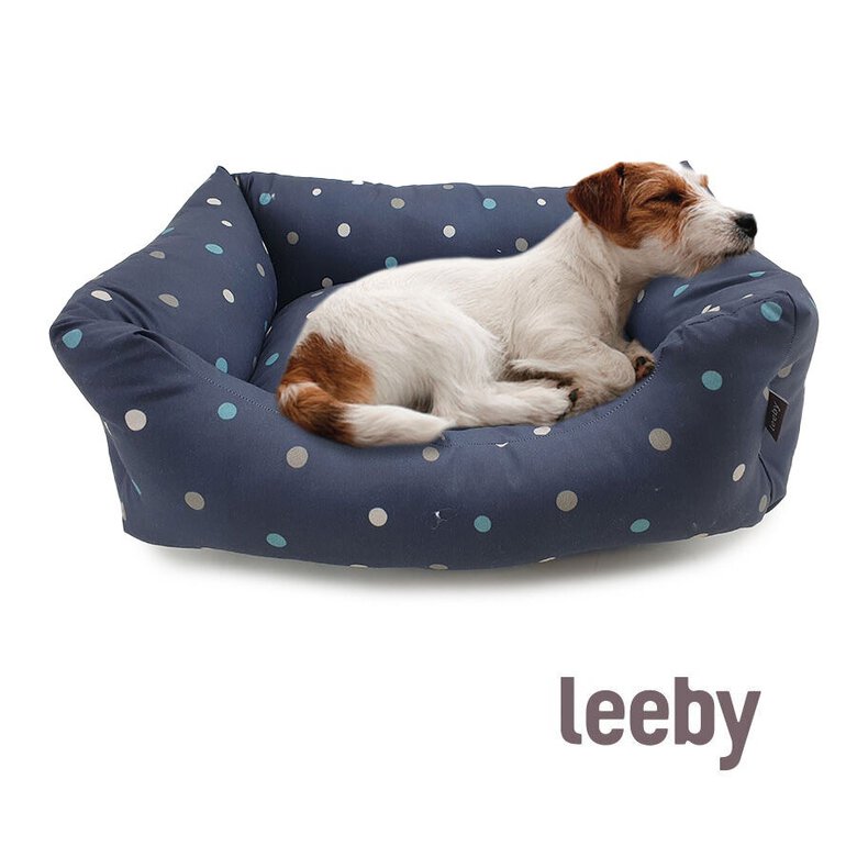Leeby Cuna Desenfundable Azul con Puntos para perros,  Imagen numero 2 Leeby Cuna Desenfundable Azul con Puntos para perros, , large Imagen numero 2