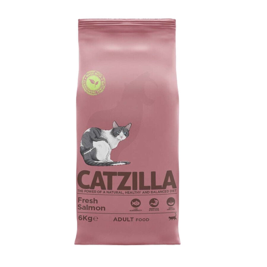 6 kg Catzilla Adult Salm&oacute;n pienso para gatos, , large Imagen numero 1
