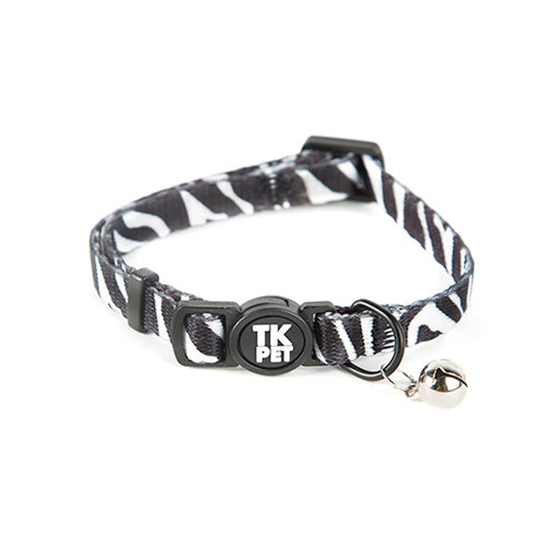 TK-Pet Safari collar para gatos con cascabel cebra image number null