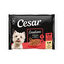 4 sobres x 100 g Cesar Carnes Mixtas Gelatina en Bolsita para Perros , , large indicador imagen numero 1