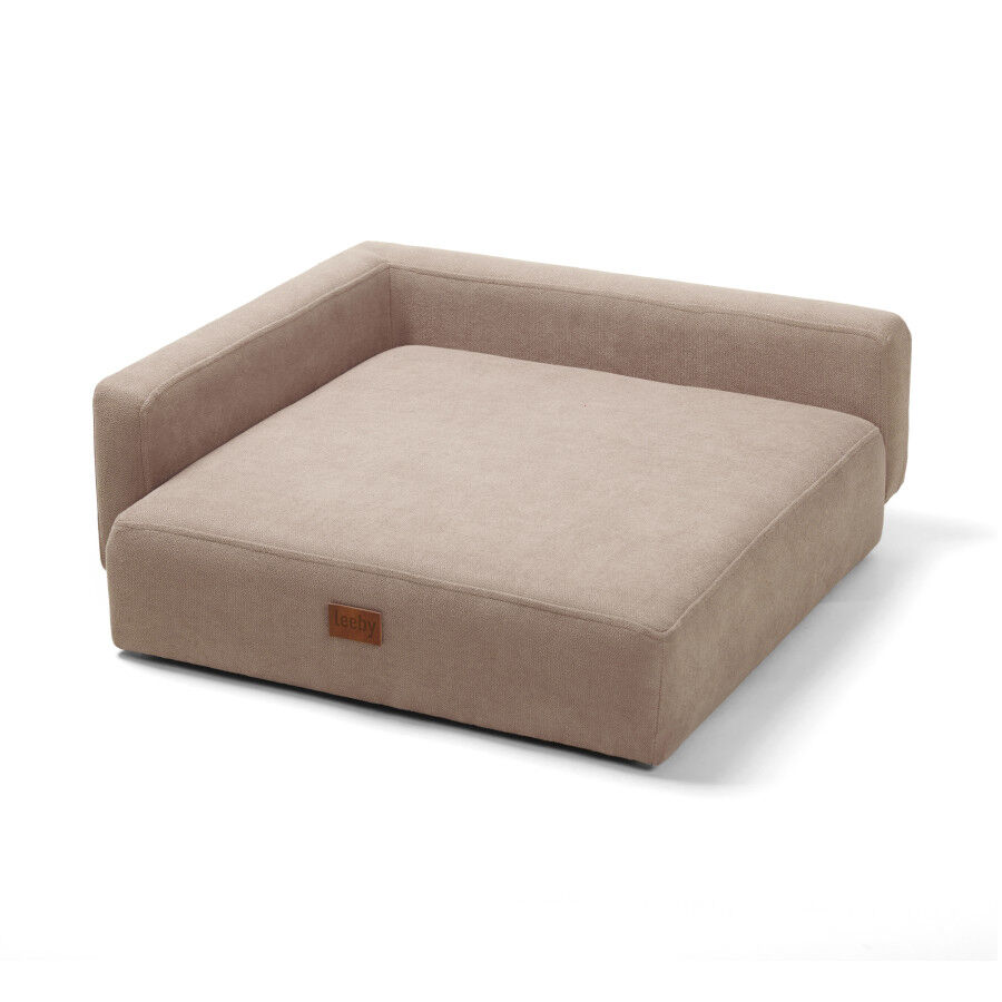 Leeby sof&aacute; chaiselongue beige para perros, , large Imagen numero 1