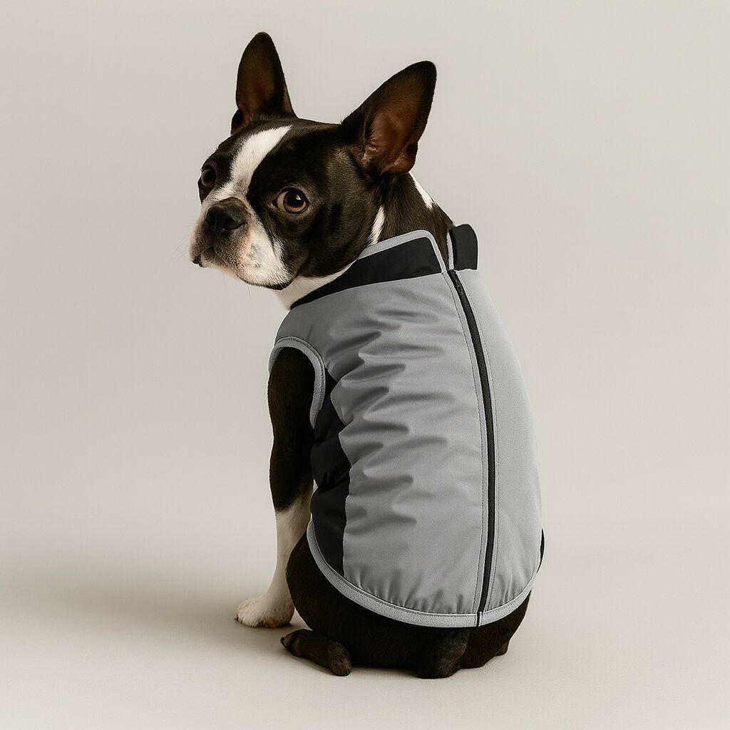 Nayeco Abrigo Reflectantre Gris para perros