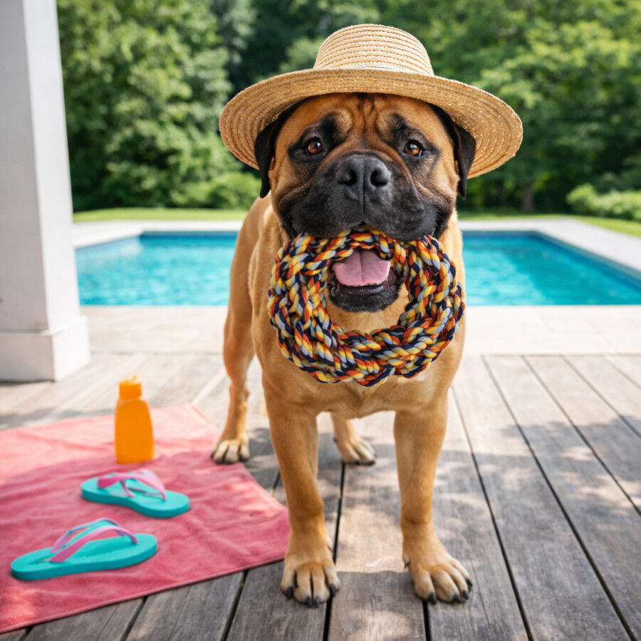 Summer Vibes Mordedor Anillo de Cuerda Juguete para perros, , large Imagen numero 1