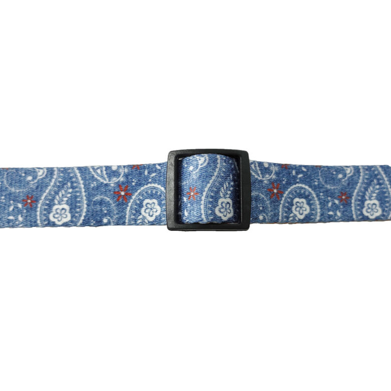 Gotoo Collar estampado cachemira azul para perros thumbnail