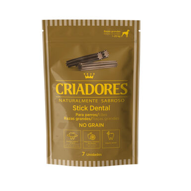 Criadores Snacks Dentales Grain Free para perros de raza grande
