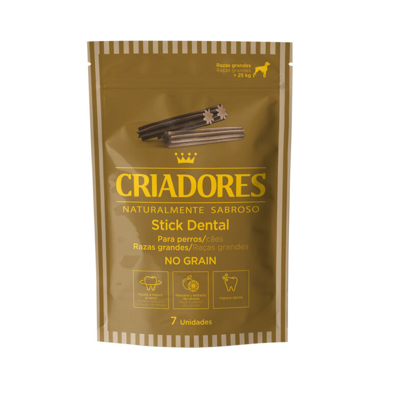Criadores Snacks Dentales Grain Free para perros de raza grande