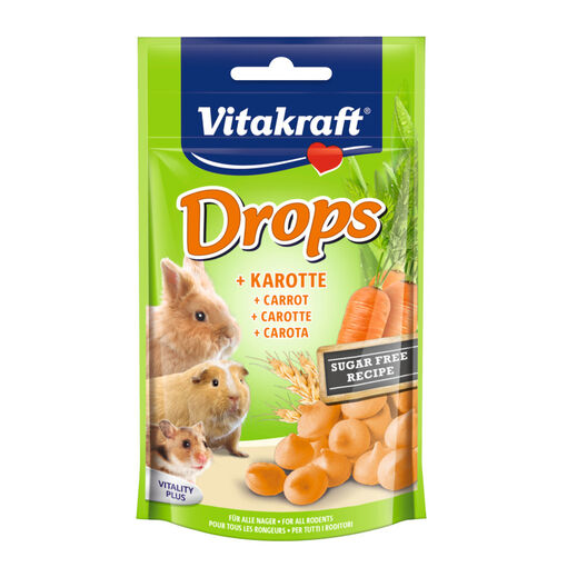 Vitakraft Drops Chuches de Zanahoria para roedores, , large image number null