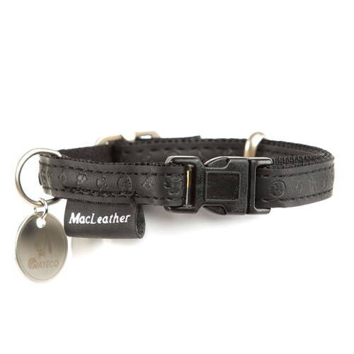 MacLeather Classic collar para perros nylon negro Imagen numero 1