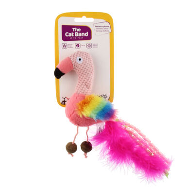 The Cat Band Flamenco de Peluche Arcoiris con Catnip 