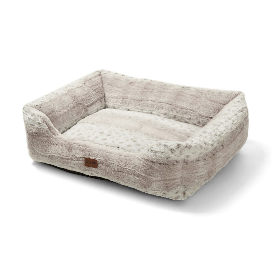 Leeby cama suave leopardo print para perros thumbnail