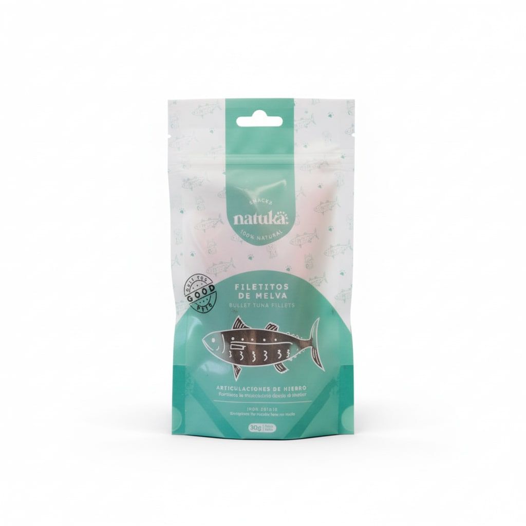 50 g Natuka Filetitos de Melva Snack Natural para perros y gatos, , large Imagen numero 1