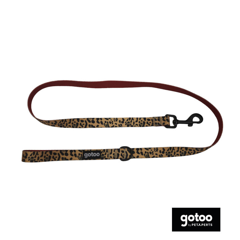Gotoo Correa estampada leopardo perros thumbnail