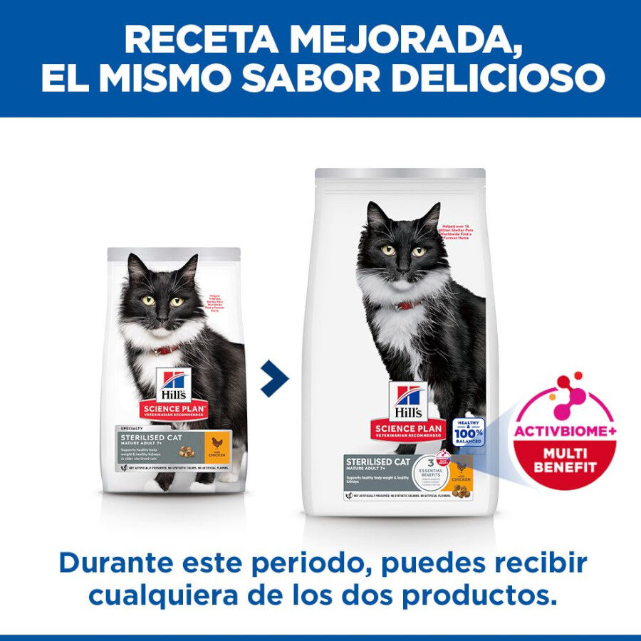 Hill's Science Plan Mature Sterilised Piendo pollo para gatos esterilizados thumbnail