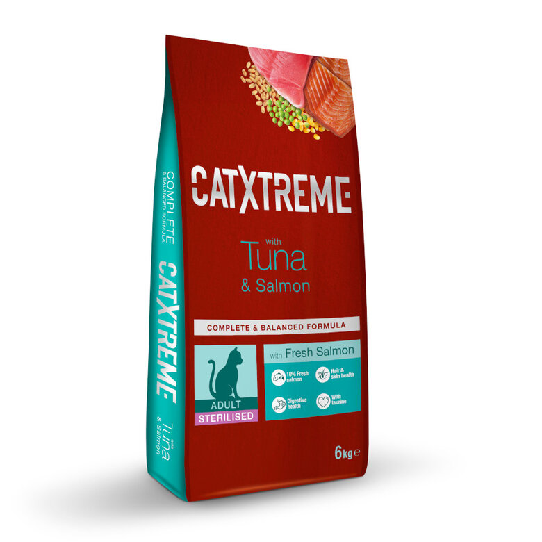 Catxtreme Adult Sterilised Atún y Salmón pienso, , large image number null