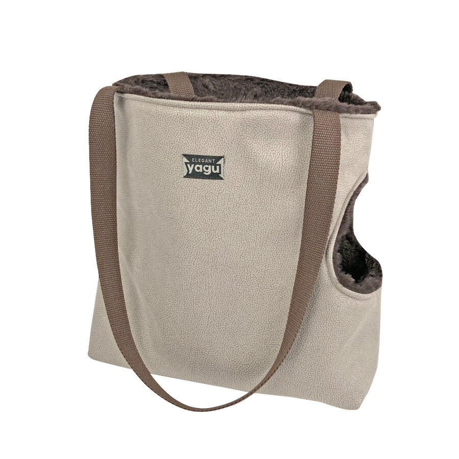 Yagu Coleccion Elegant Bolso Transportin Coffee para mascotas