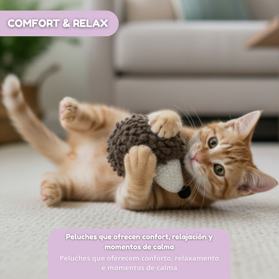 Tootoy! Peluche Suave Herizo para gatos thumbnail