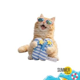 Summer Vibes Peluche Chanclas Juguete para gatos